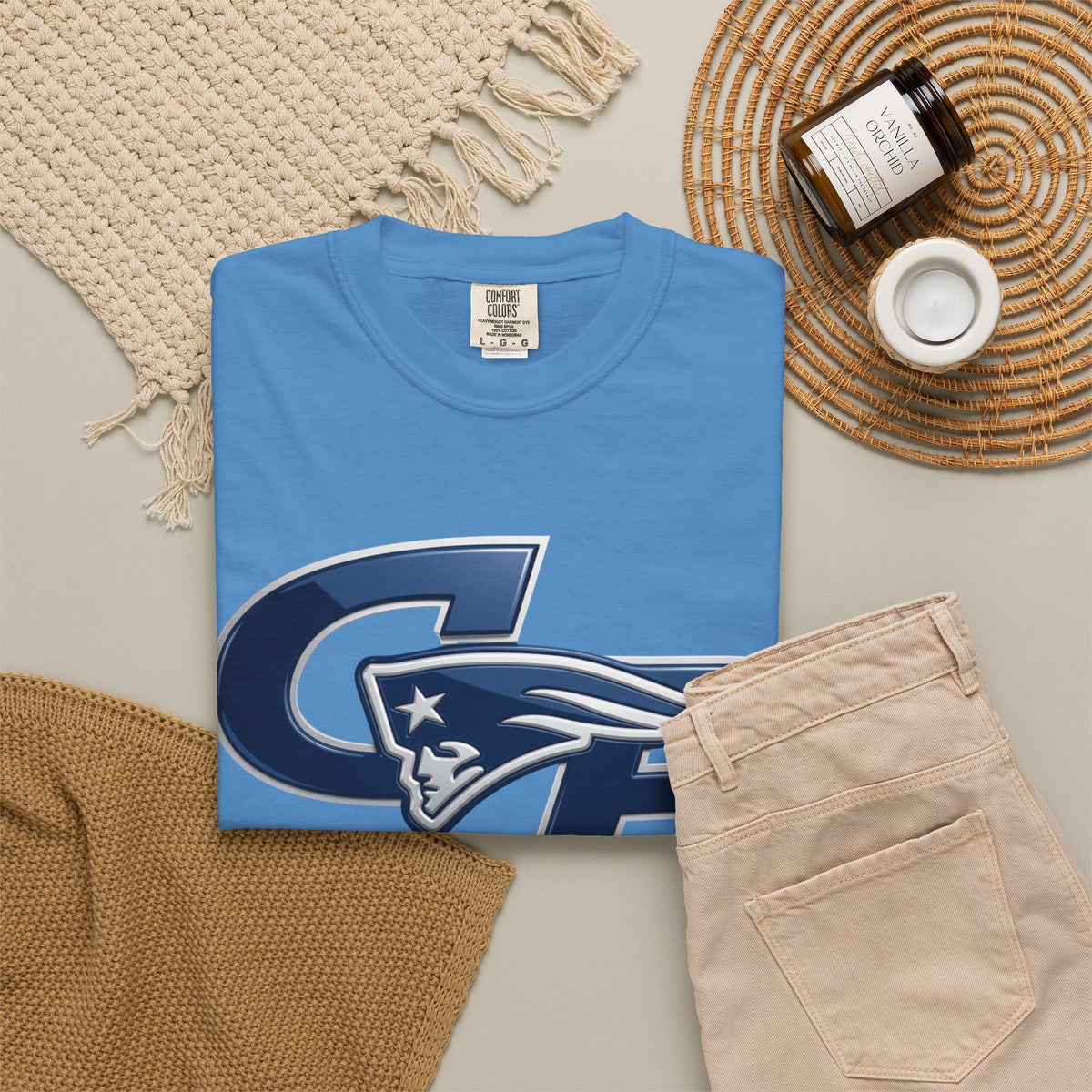 Champlin Park Rebels Unisex Garment-Dyed T-Shirt