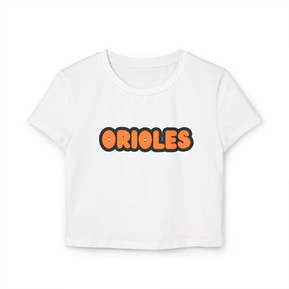 Saint Louis Park Orioles Women’s Baby Tee - Retro Graphic Top for Casual Vibes