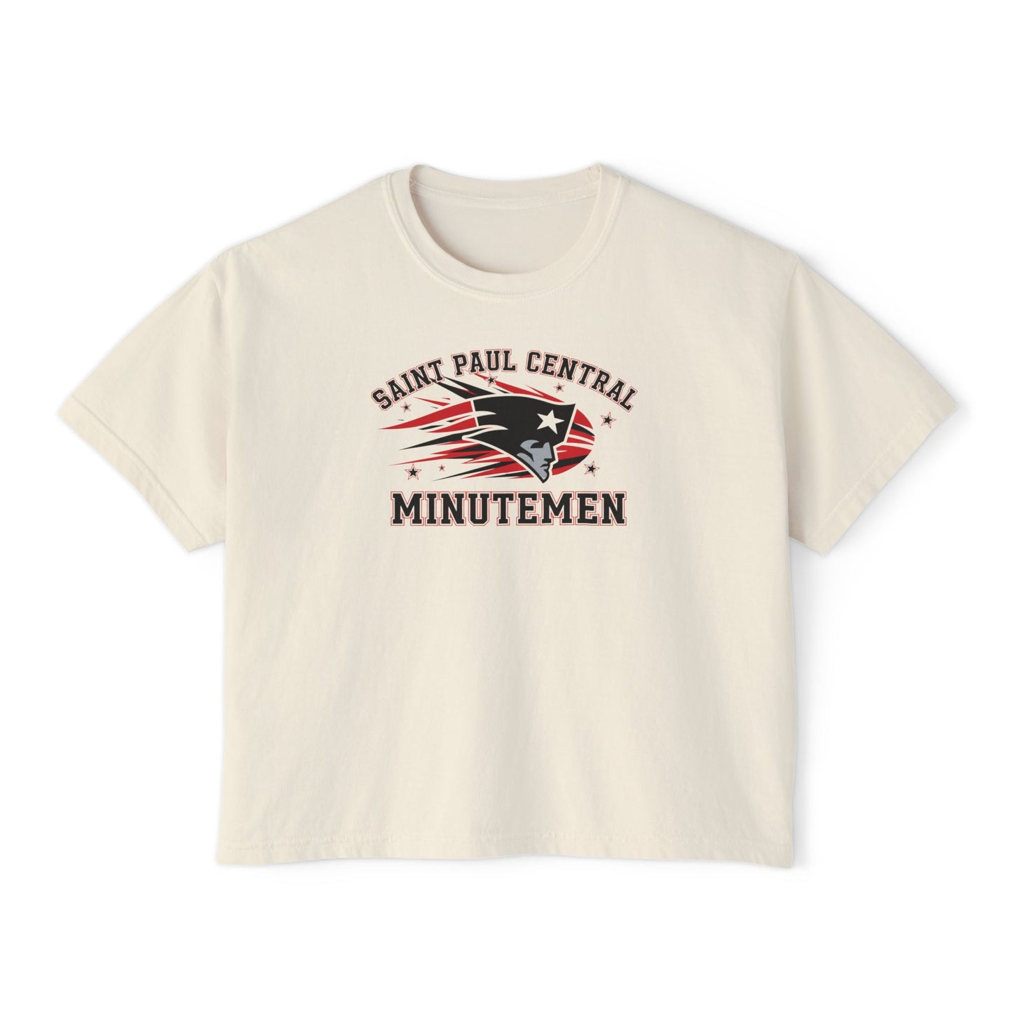 Saint Paul Central Minutemen Casual Women's Boxy Tee