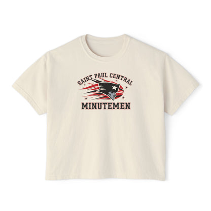 Saint Paul Central Minutemen Casual Women's Boxy Tee