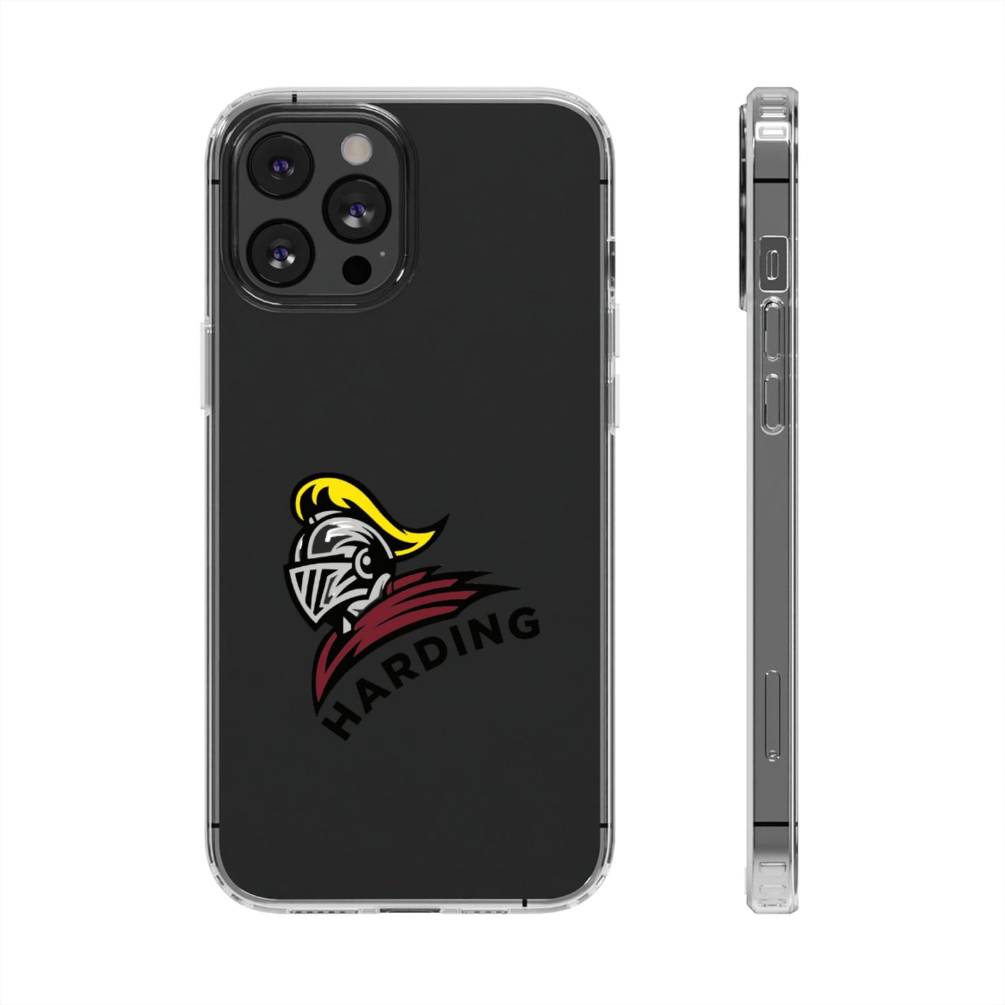 Clear Phone Case with Harding Logo