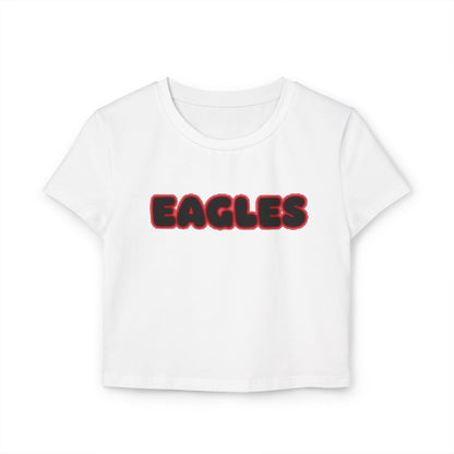 Eden Prairie Eagles Women’s Baby Tee - Retro Graphic Top for Casual Vibes