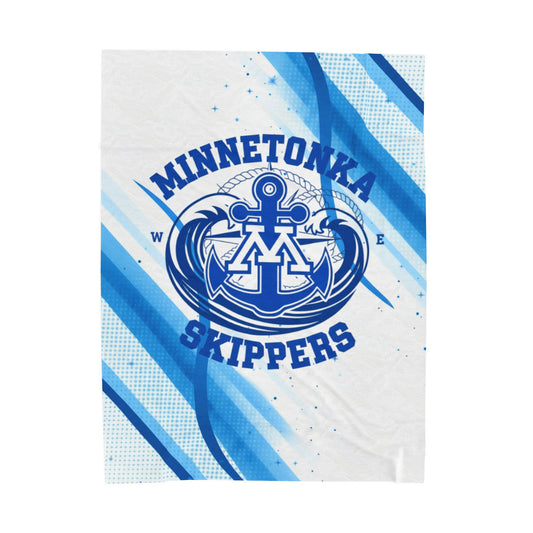Minnetonka Skippers Cozy Velveteen Plush Blanket