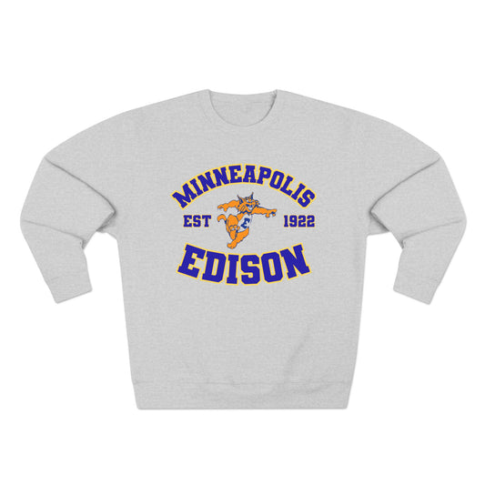 Edison Minneapolis 1922 Crewneck Sweatshirt — Vintage School Mascot Pullover