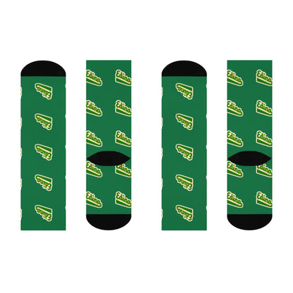 Edina Cushioned Crew Socks - Comfortable and Stylish Green Socks for Everyday Wear