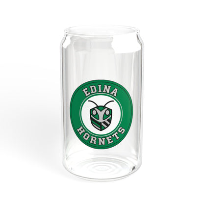 Edina Stylish Sipper Glass - 16oz with Eco-Friendly Lid and Straw