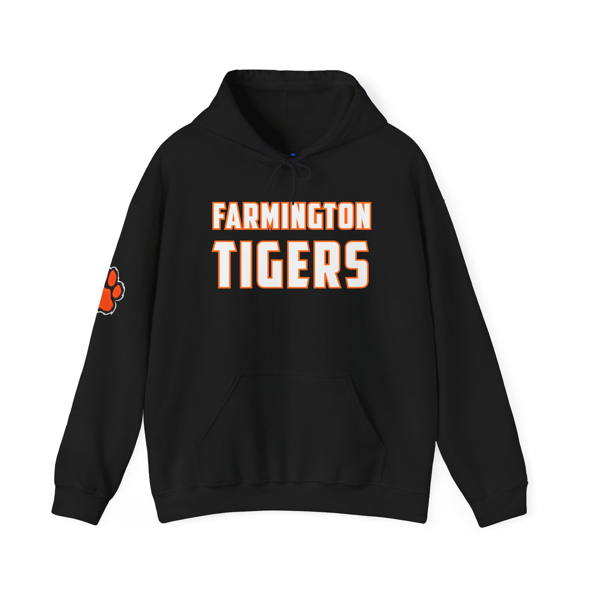 Hoodie — Farmington Tigers Pullover Hoodie (School Spirit Tiger Logo)