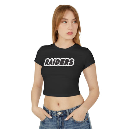Roseville Raiders Women’s Baby Tee - Retro Graphic Top for Casual Vibes