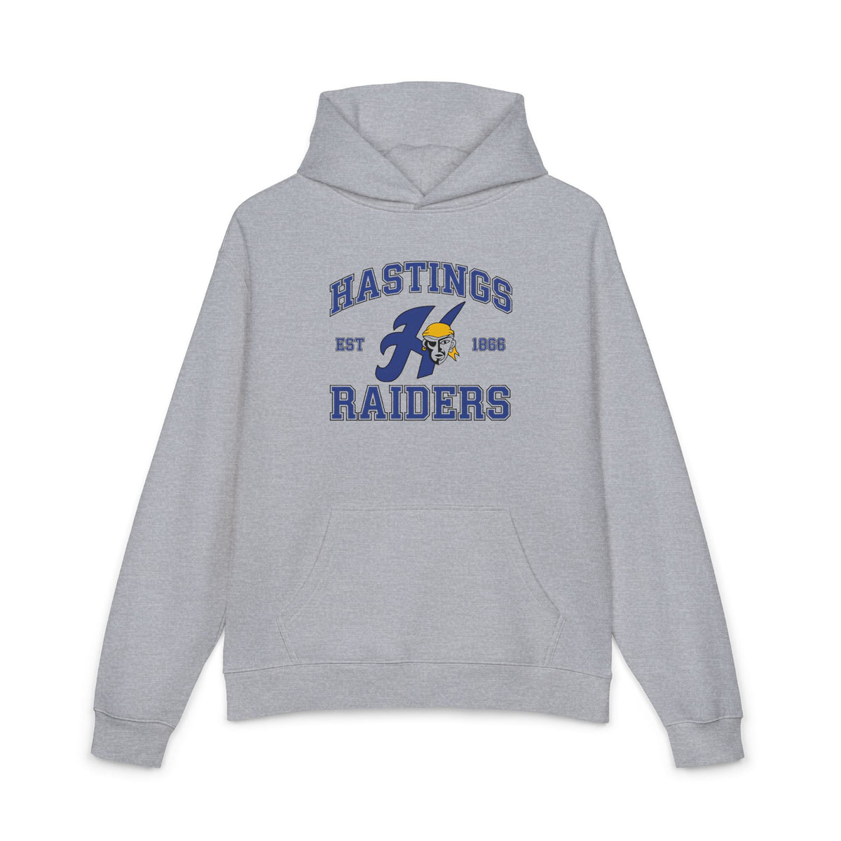 Hastings Raiders Hoodie — Vintage Collegiate School Spirit Pullover