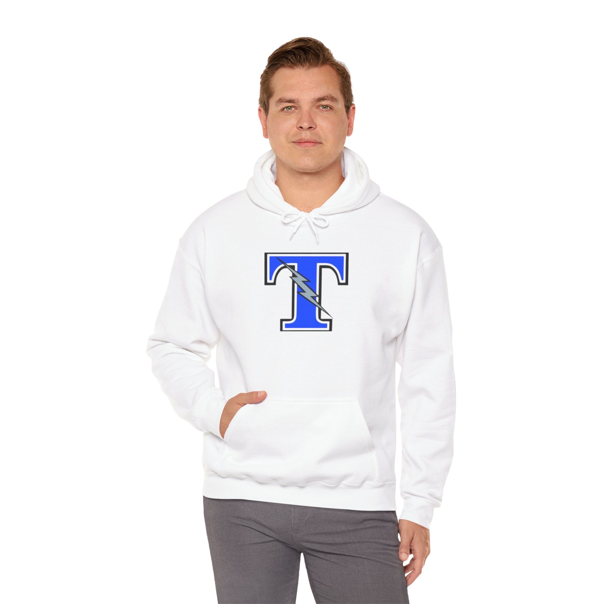 Unisex Heavy Blend Hooded Sweatshirt Tartan Titans - Perfect for Casual Comfort & School Spirit