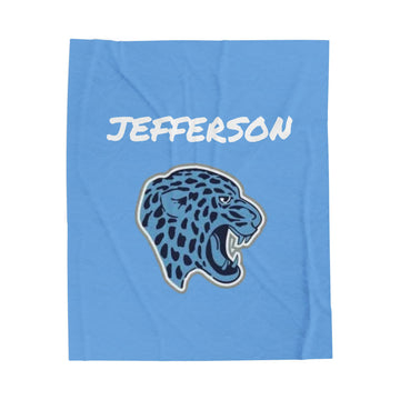 Bloomington Jefferson Jaguars Cozy Velveteen Plush Blanket - Perfect for Relaxation and Home Decor