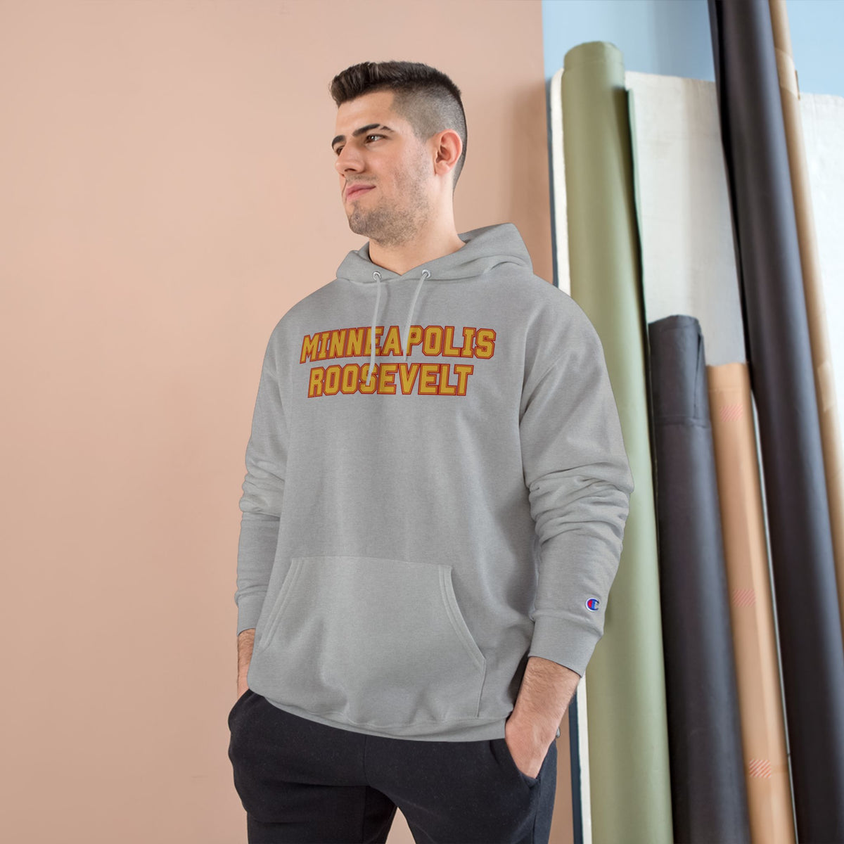 Minneapolis Roosevelt Teddies Champion Hoodie — Retro Collegiate Pullover
