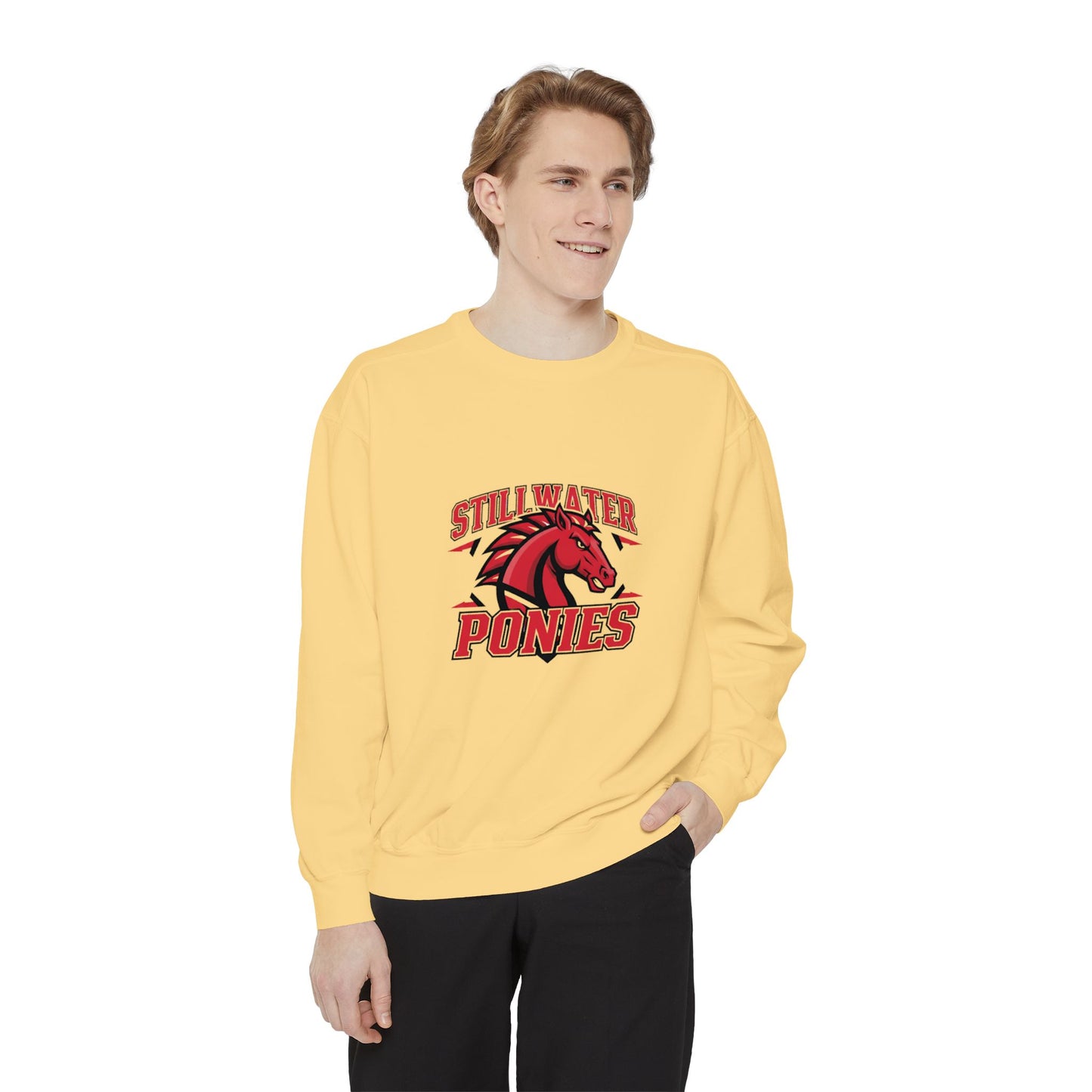 Stillwater Ponies Unisex Garment-Dyed Sweatshirt