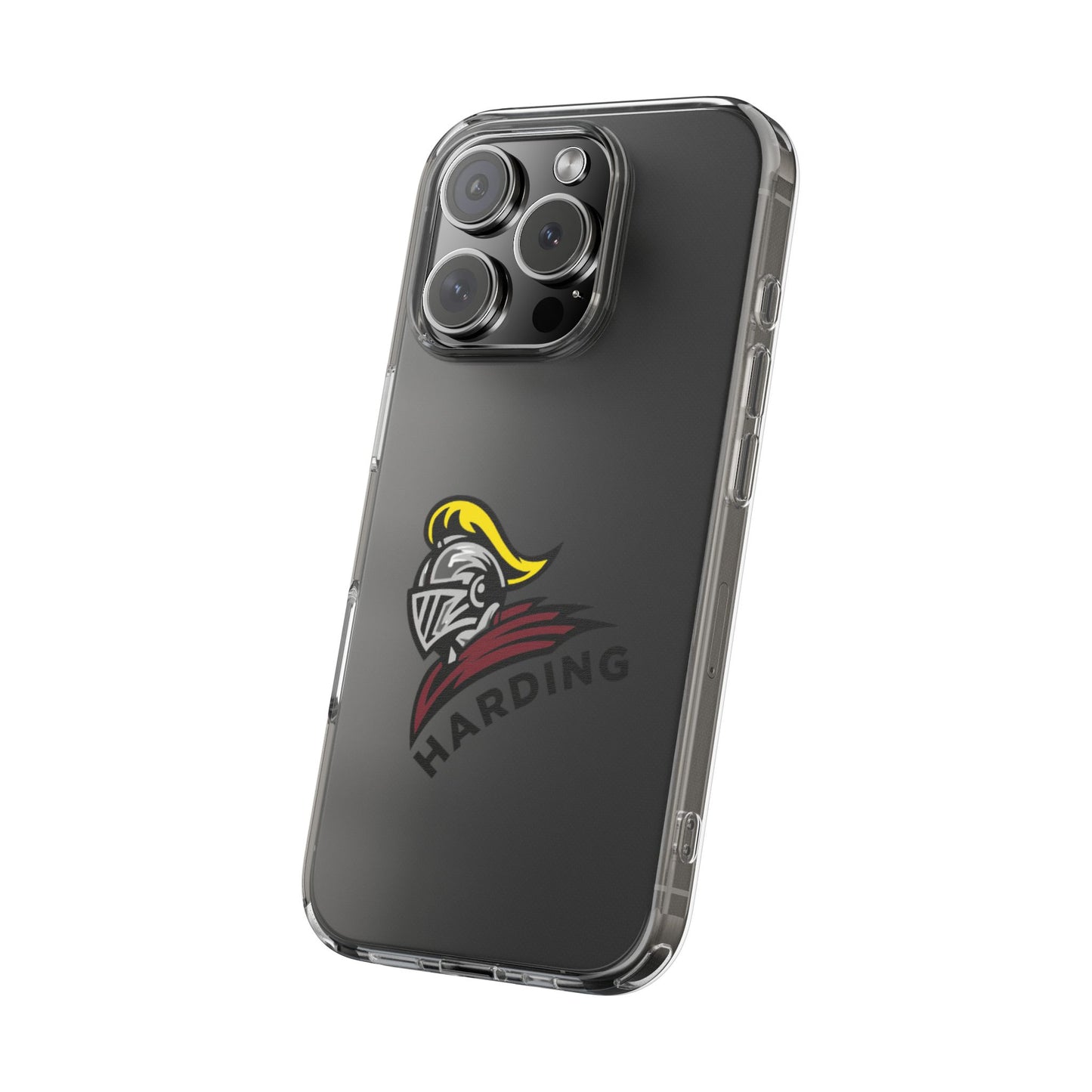 Clear Phone Case with Harding Logo