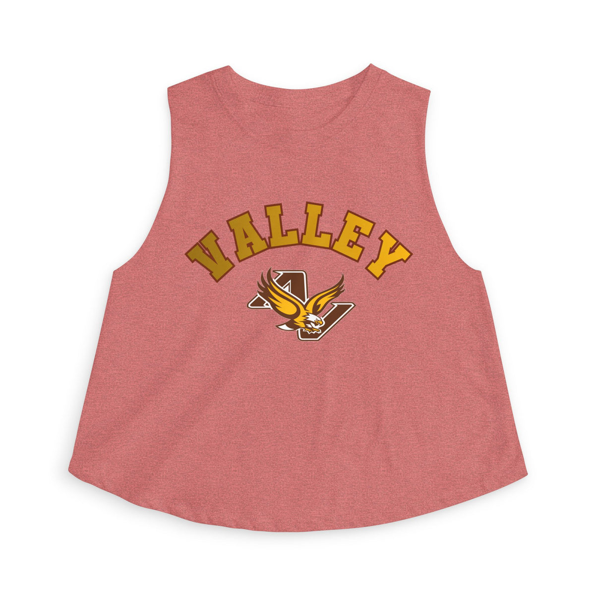 Apple Valley Eagles Crop Top — Retro Script Athletic Women's Tank