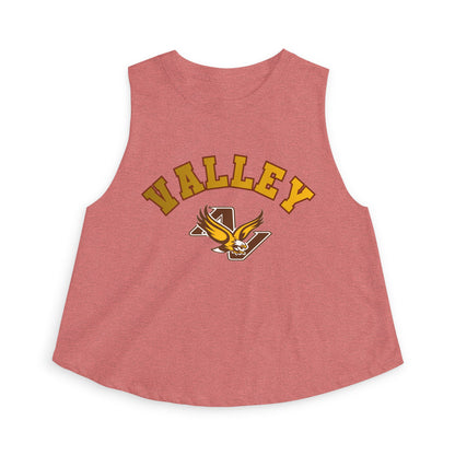 Apple Valley Eagles Crop Top — Retro Script Athletic Women's Tank