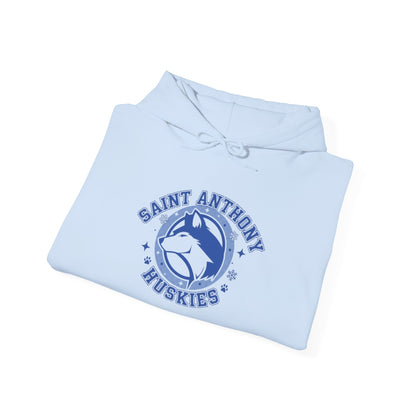 Saint Anthony Huskies Unisex Hooded Sweatshirt – Perfect for School Spirit and Casual Wear