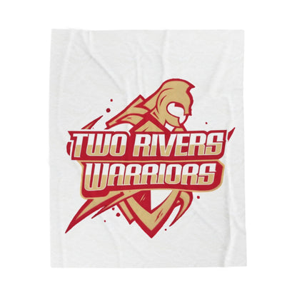 Two Rivers Warriors Cozy Velveteen Plush Blanket - Perfect for Relaxation and Home Decor