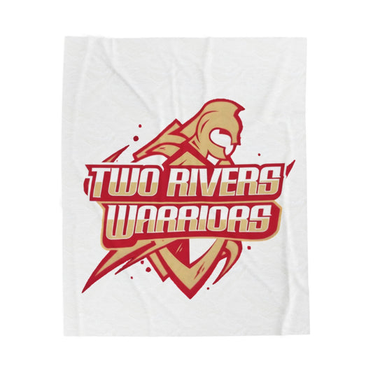Two Rivers Warriors Cozy Velveteen Plush Blanket - Perfect for Relaxation and Home Decor