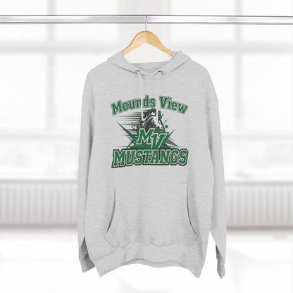 Mounds View Mustangs Three-Panel Fleece Hoodie