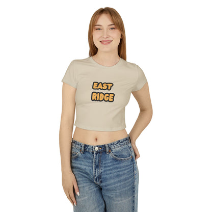 East Ridge Raptors Women’s Baby Tee - Retro Graphic Top for Casual Vibes