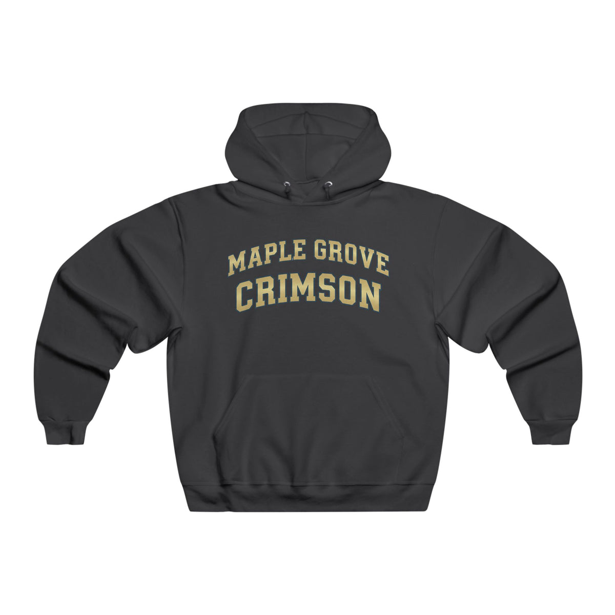 Maple Grove Crimson Pullover Hoodie — Classic Collegiate Crewneck Hooded Sweatshirt