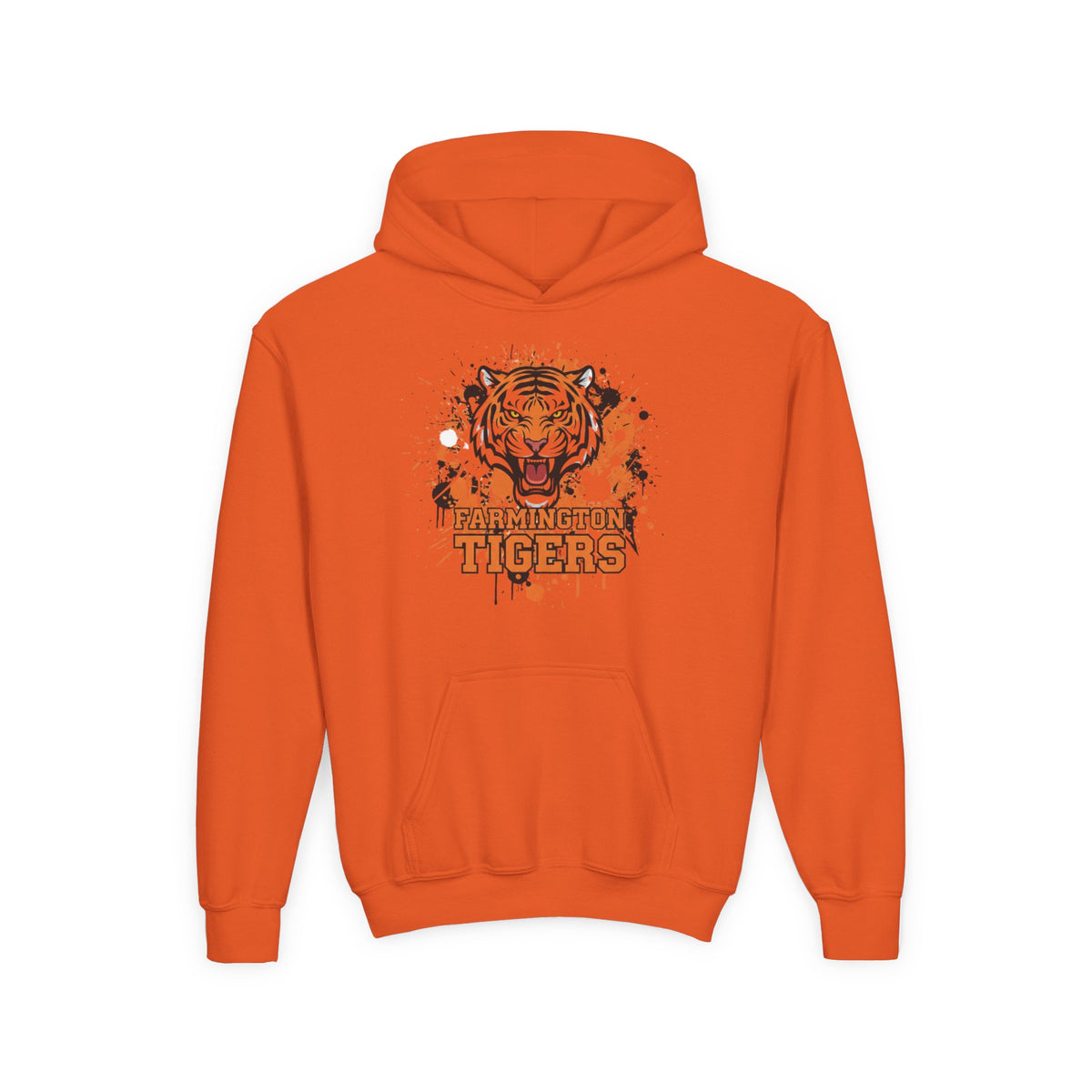 Farmington Tigers Hoodie - Cozy Heavy Blend Sweatshirt for Kids