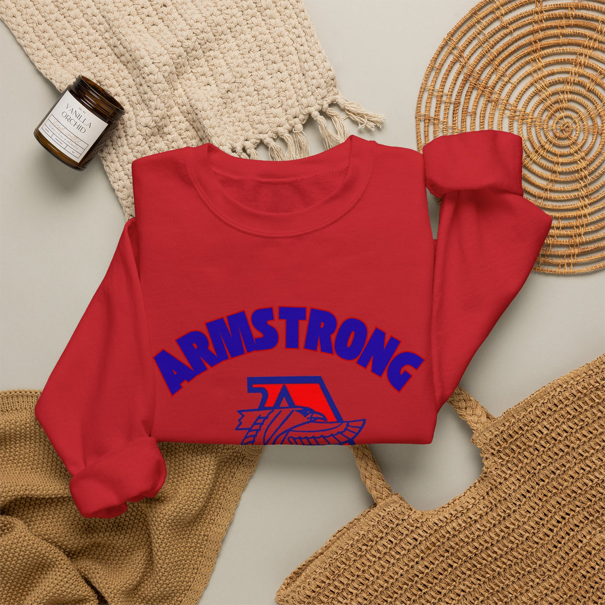 Robbinsdale Armstrong Crewneck Sweatshirt — School Logo Pullover