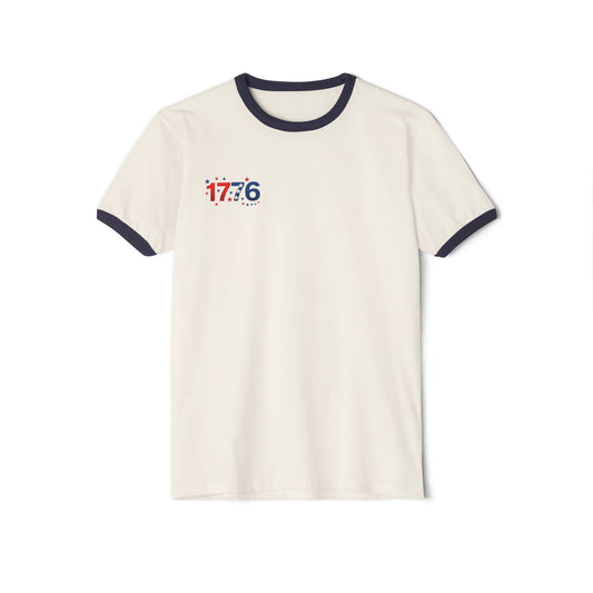 America 250th Anniversary 1776 Patriotic Ringer T‑Shirt