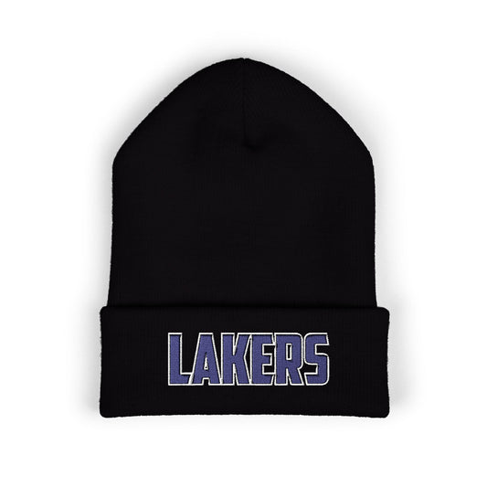 Minneapolis Southwest Lakers Classic Cuffed Beanie Hat - Varsity Text Logo