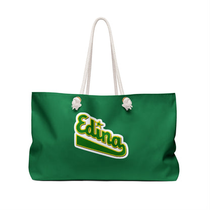 Edina Weekender Bag - Stylish Green Tote for Travel & Leisure