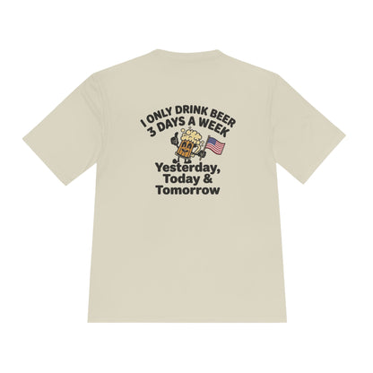 “I Only Drink Beer 3 Days a Week” Patriotic Bar Shirt