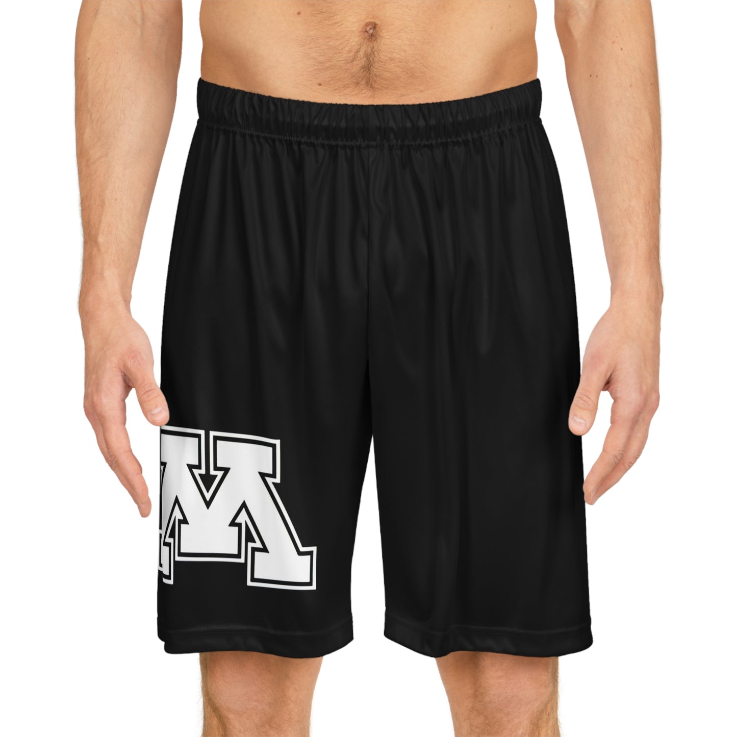 Minnetonka Skippers Black Men's Basketball Shorts - Comfortable Athletic Wear