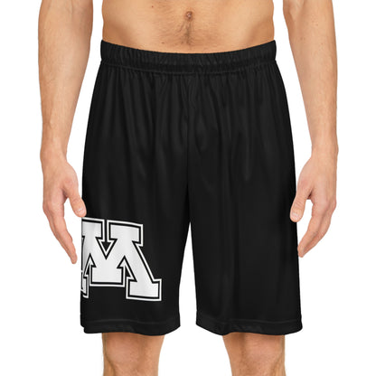 Minnetonka Skippers Black Men's Basketball Shorts - Comfortable Athletic Wear