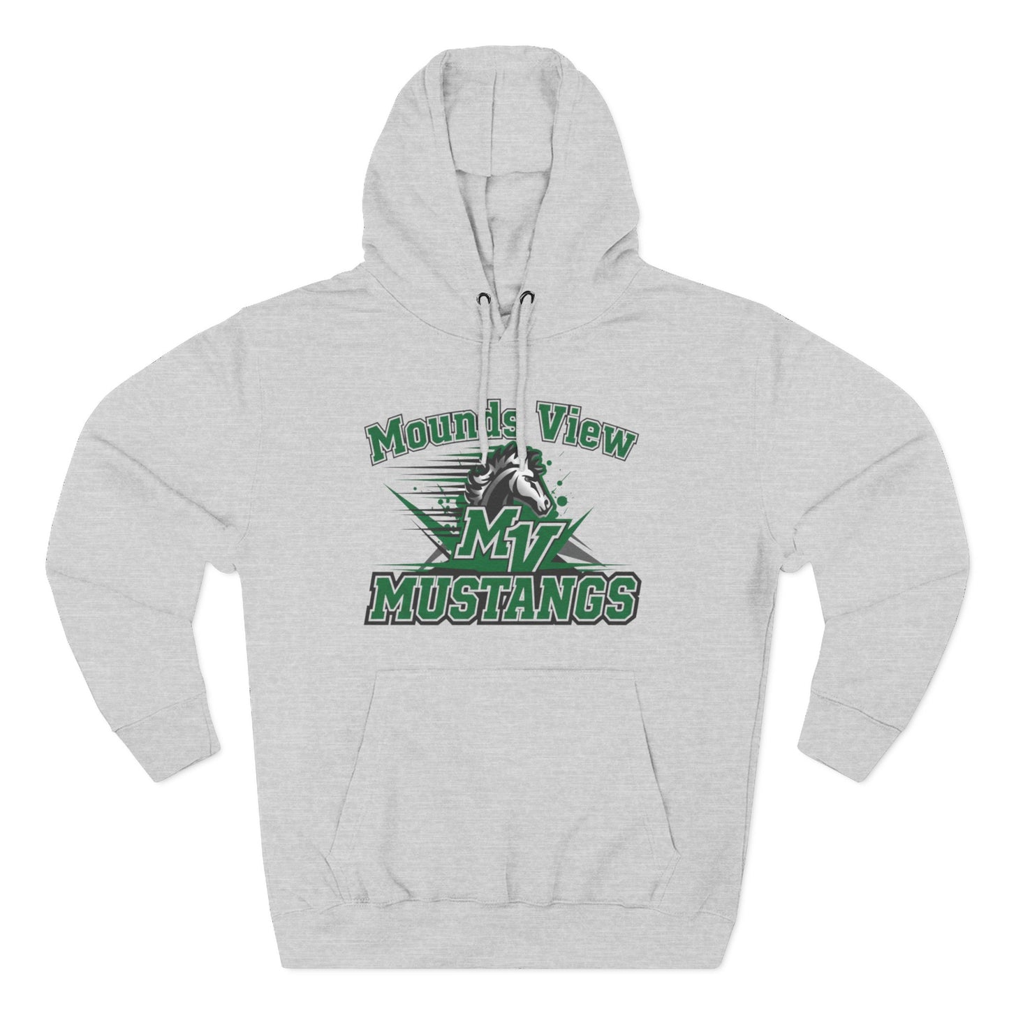 Mounds View Mustangs Three-Panel Fleece Hoodie