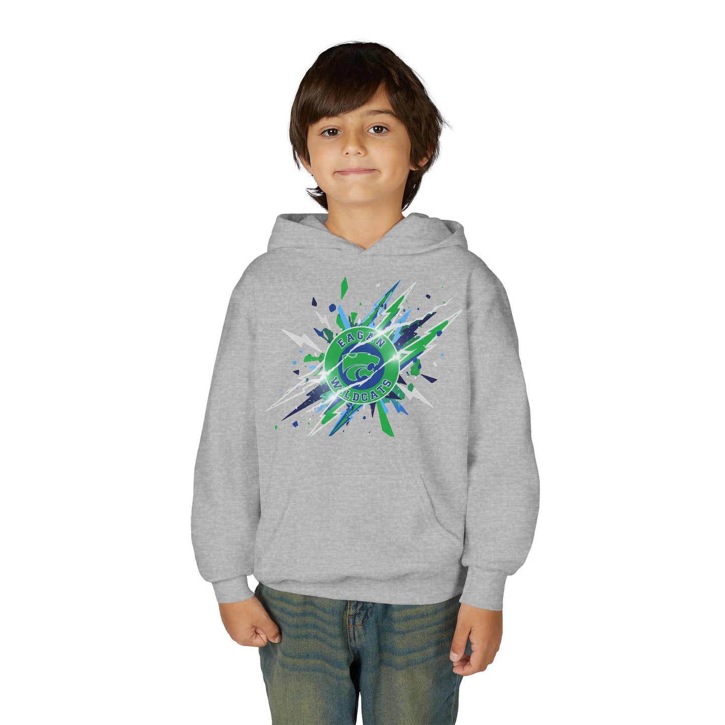 Eagan Wildcats Youth Heavy Blend Hoodie - Cozy & Stylish Sweatshirt for Kids