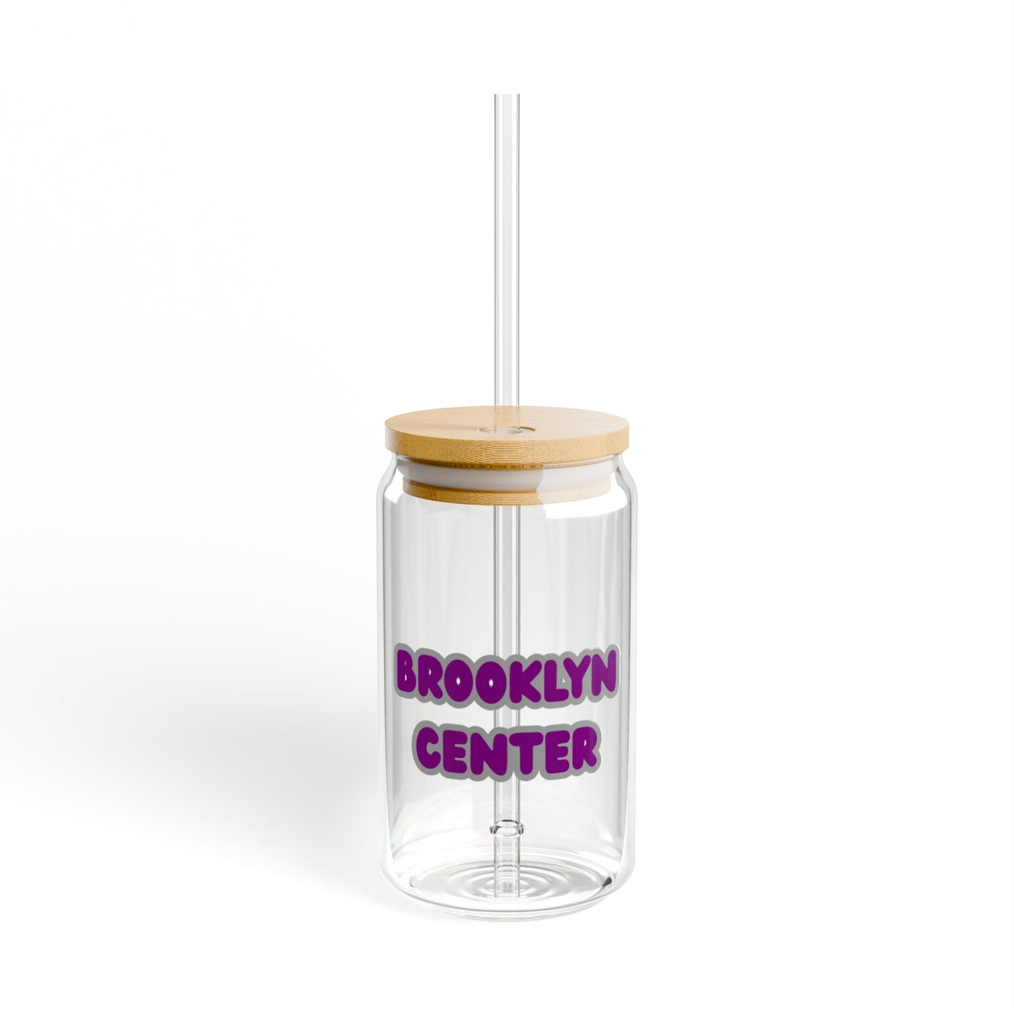 Brooklyn Center Centaurs  Stylish 16oz Sipper Glass, Eco-Friendly Drinkware