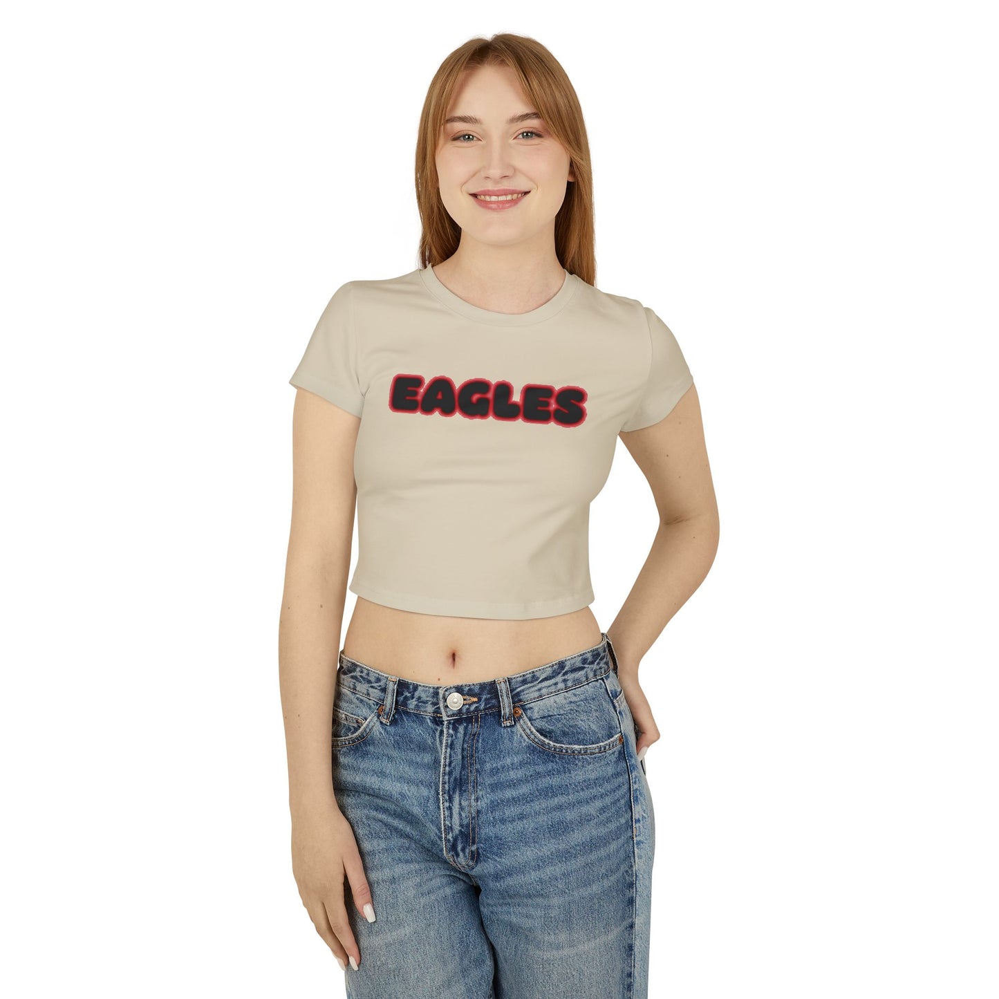 Eden Prairie Eagles Women’s Baby Tee - Retro Graphic Top for Casual Vibes
