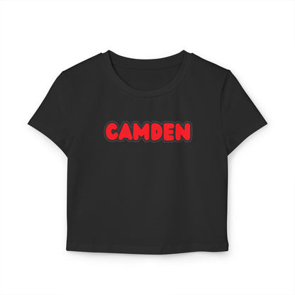 Minneapolis Camden Women’s Baby Tee - Retro Graphic Top for Casual Vibes
