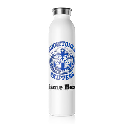 Minnetonka Skippers Slim Water Bottle —  Stainless Insulated Bottle