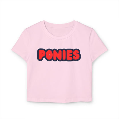 Stillwater Ponies Women’s Baby Tee - Retro Graphic Top for Casual Vibes