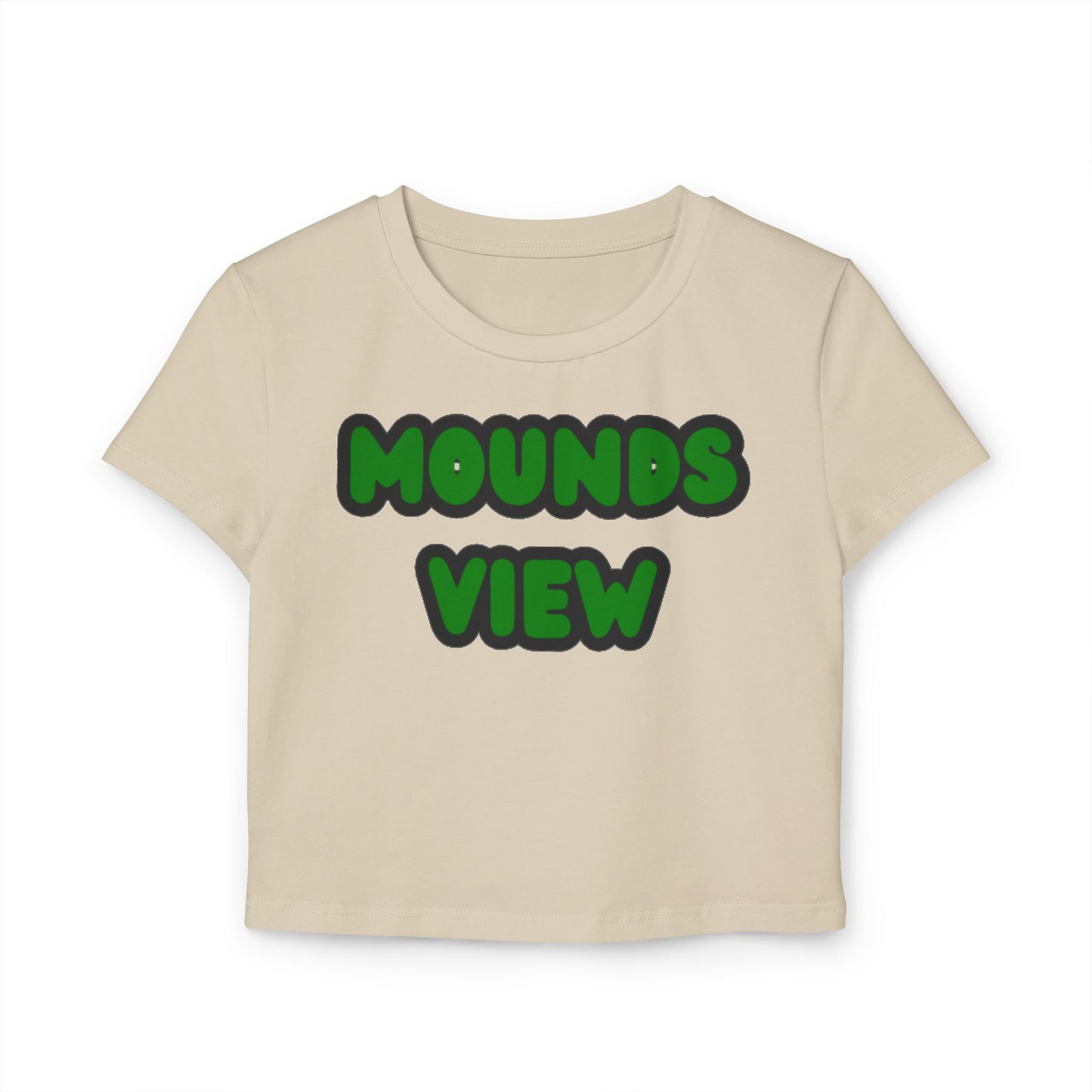 Mounds View Mustangs Women’s Baby Tee - Retro Graphic Top for Casual Vibes