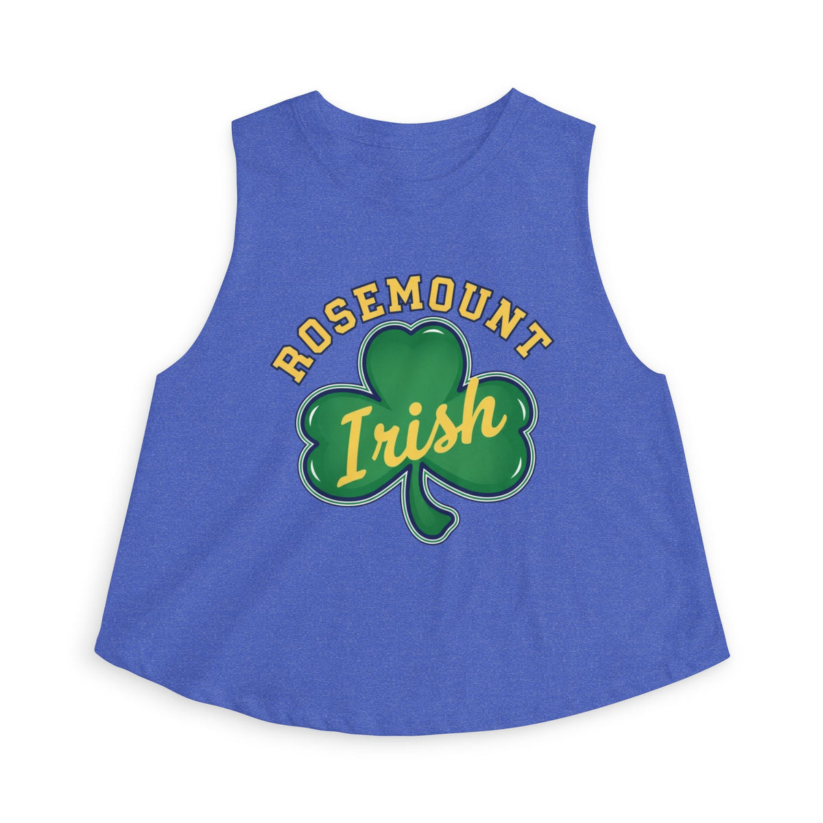 Rosemount Irish Crop Top — Retro Script Athletic Women's Tank
