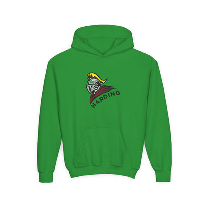 Youth Hooded Sweatshirt with Harding Knight Design