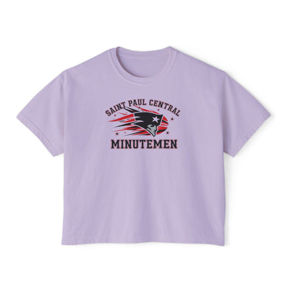 Saint Paul Central Minutemen Casual Women's Boxy Tee