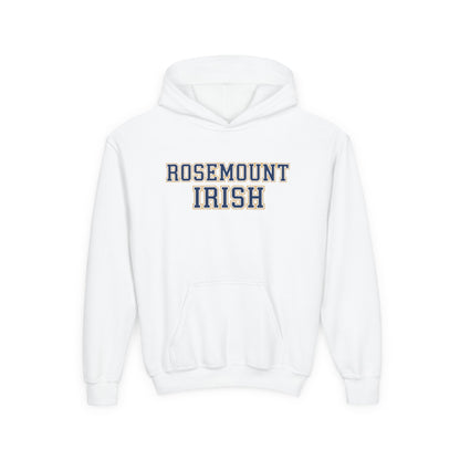 Rosemount Irish Youth Heavy Bold Text Blend Hoodie - Cozy & Stylish Sweatshirt for Kids