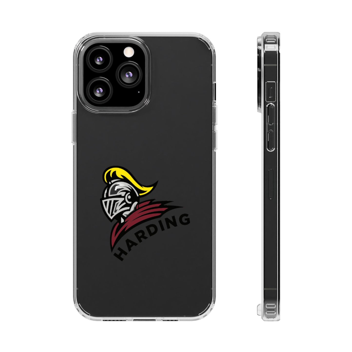 Clear Phone Case with Harding Logo