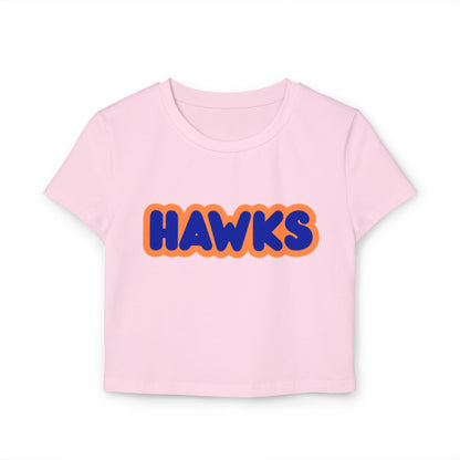 Robbinsdale Cooper Hawks Women’s Baby Tee - Retro Graphic Top for Casual Vibes