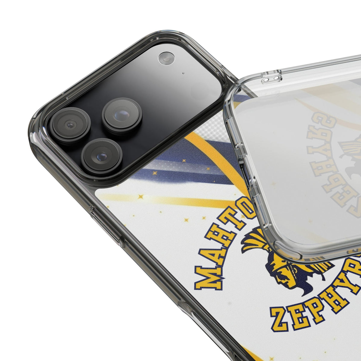 Mahtomedi Zephyrs Clear Phone Case with Bold Logo - Perfect for School Events and Graduation