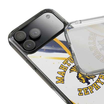 Mahtomedi Zephyrs Clear Phone Case with Bold Logo - Perfect for School Events and Graduation